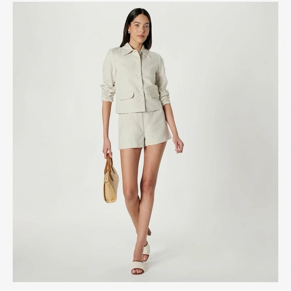 NWT The Drop Maya Suiting Blazer in Natural Linen - Picture 4 of 5